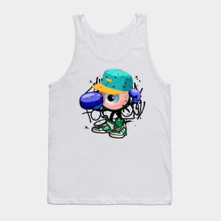 Boxing Monster Boy Graffiti Street Art Tank Top